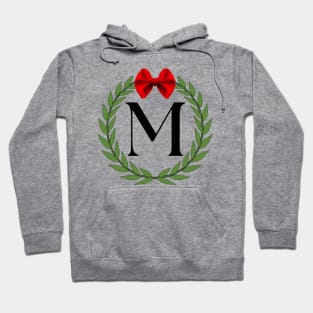 Letter M Wreath Monogram Hoodie